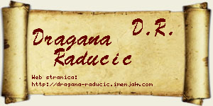 Dragana Radučić vizit kartica
